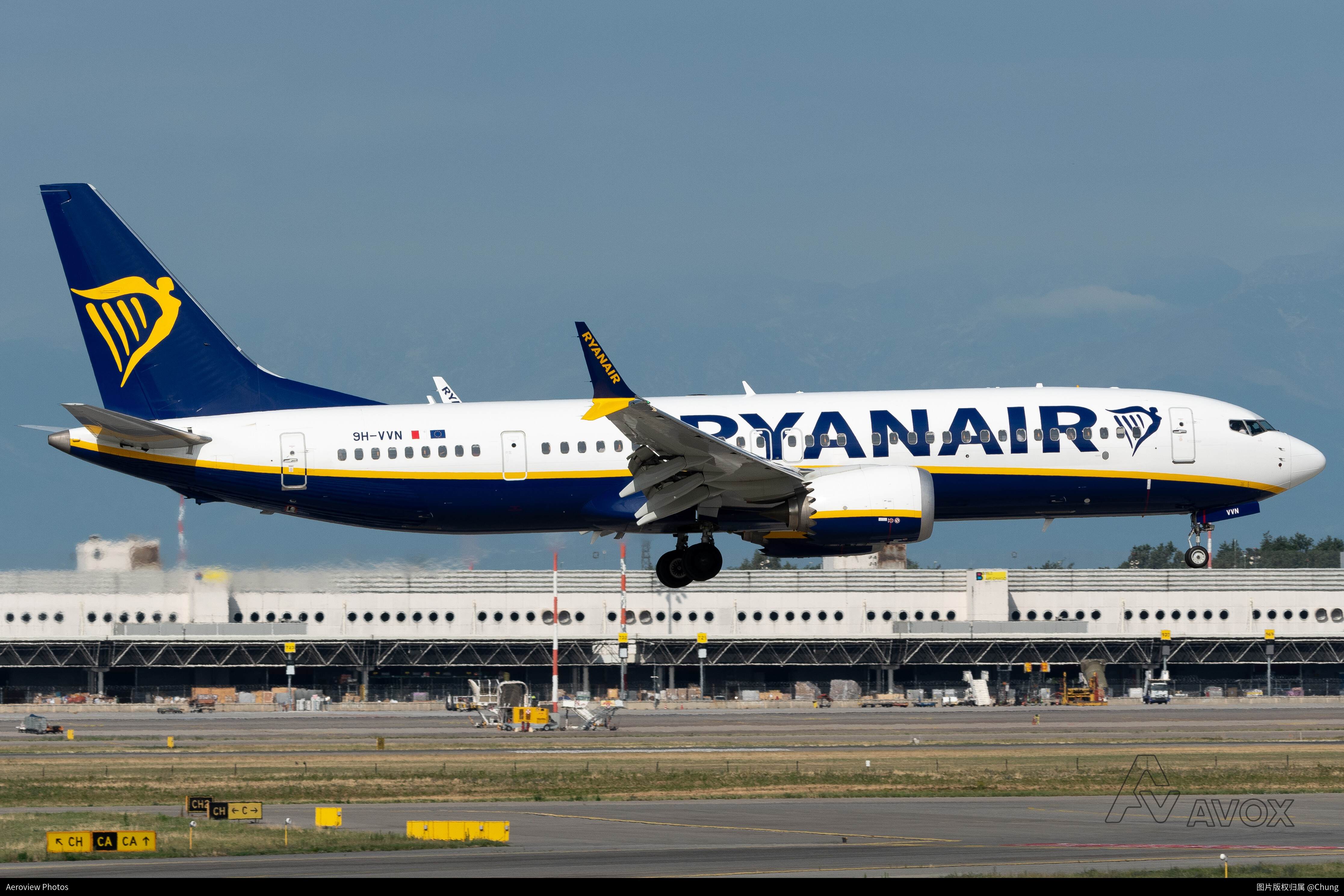 瑞安航空 Boeing 737 MAX 8