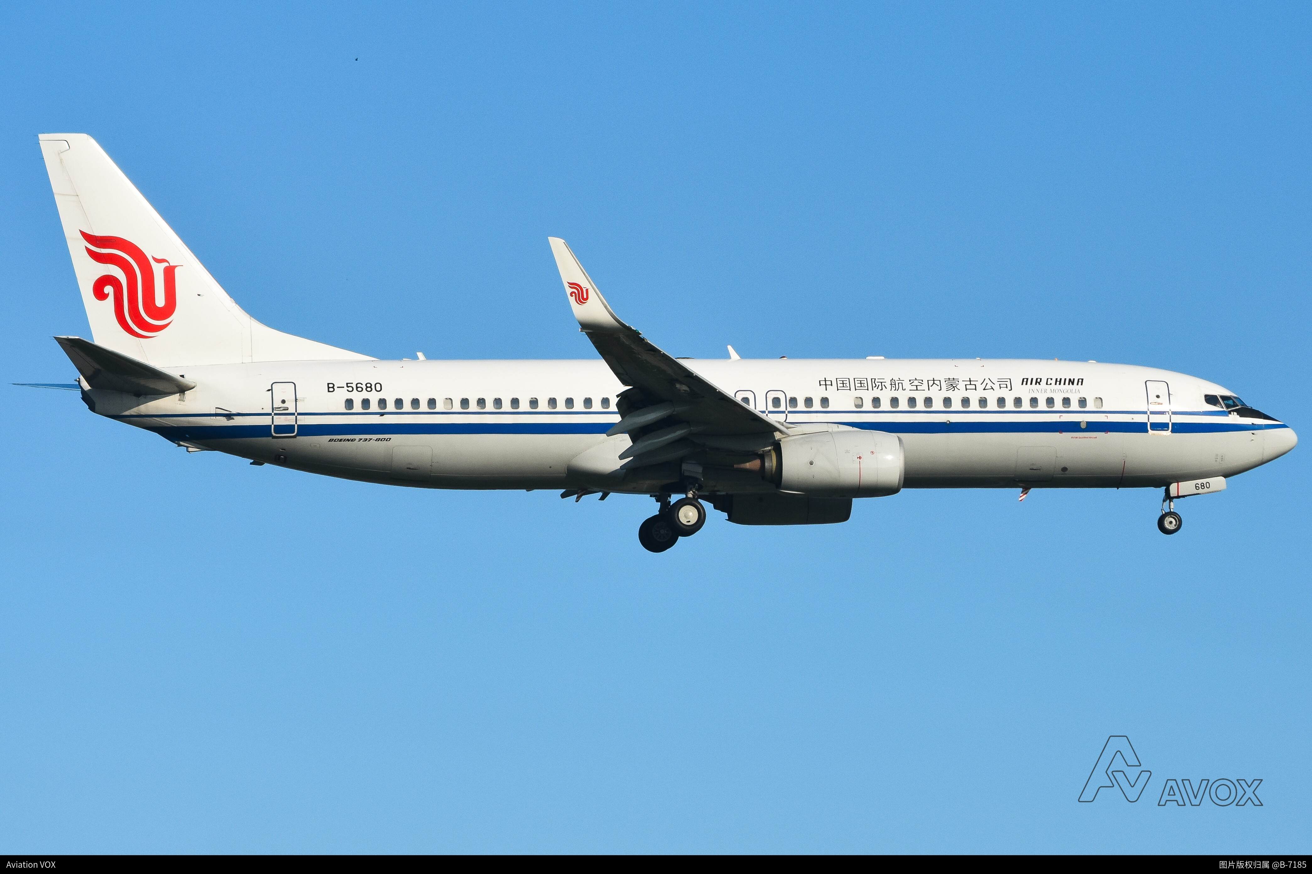 中国国际航空内蒙古分公司 Boeing737-800